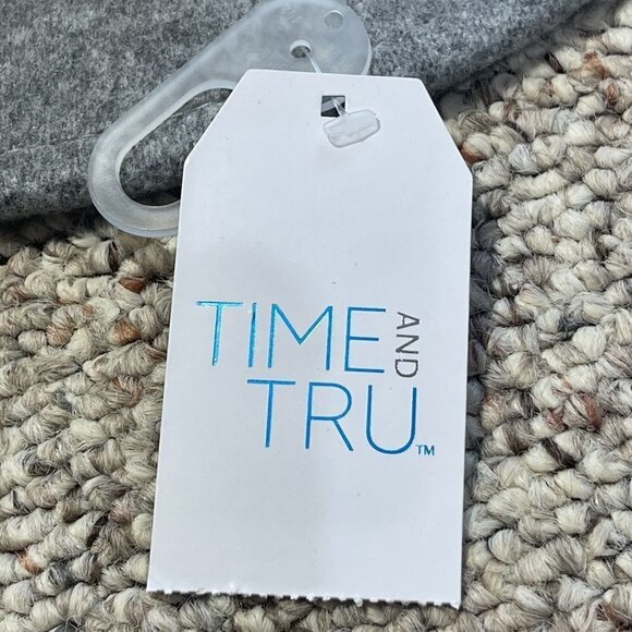 NWT Time and Tru Heather Gray Banded Fedora Hat One Size Adjustable - Picture 7 of 10